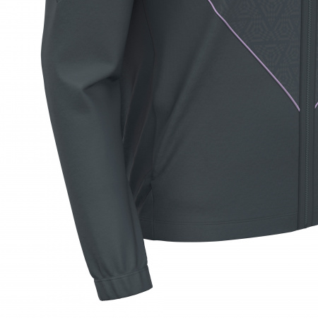 Олимпийка спортивная MACRON MORPHEUS MICROFIBER FULL LENGTH ZIP TOP ANTHRACITE/LILAC