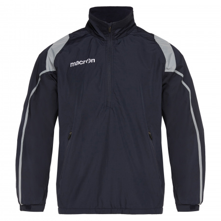 Куртка тренировочная MACRON CORAL 1/4 ZIP FLEECE INTERNAL SHOWERJACKET NAVY/GREY