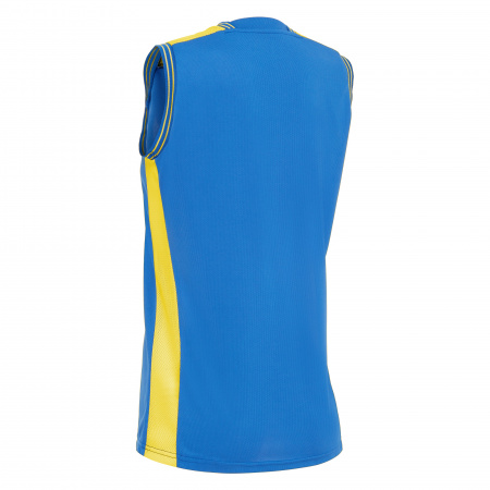Майка спортивная MACRON RADON WOMAN SHIRT ROYAL BLUE/YELLOW