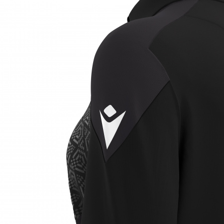 Толстовка тренировочная женская MACRON ANORA TRAINING 1/4 ZIP TOP BLACK/DARK GREY