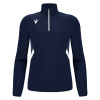 Толстовка тренировочная MACRON PIAVE TRAINING 1/4 ZIP TOP NAVY/WHITE