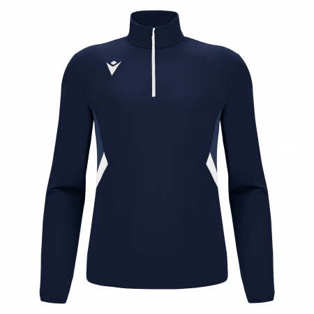 Толстовка тренировочная MACRON PIAVE TRAINING 1/4 ZIP TOP NAVY/WHITE