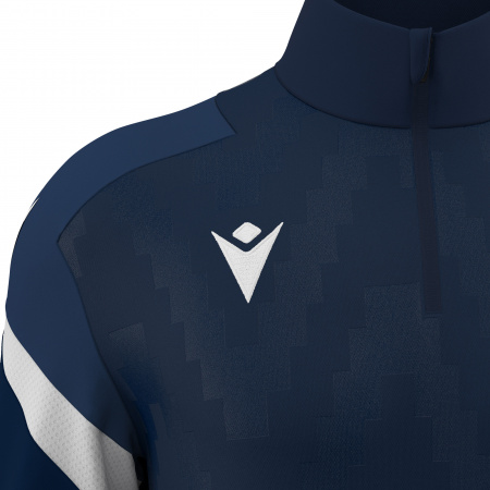 Толстовка тренировочная HOLLOW TRAINING 1/4 ZIP TOP NAVY/WHITE