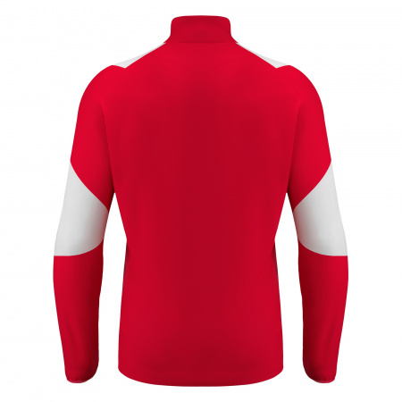 Толстовка тренировочная MACRON IZEL TRAINING 1/4 ZIP TOP RED/WHITE
