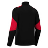Толстовка тренировочная MACRON IZEL TRAINING 1/4 ZIP TOP BLACK/RED