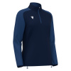 Толстовка тренировочная женская MACRON LENA TRAINING 1/4 ZIP TOP NAVY/LIGHT NAVY