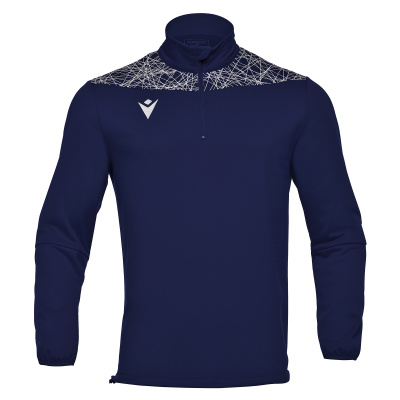 Толстовка тренировочная MACRON TAGUS 1/4 ZIP TOP NAVY/WHITE