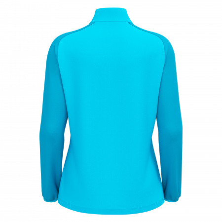 Толстовка тренировочная женская MACRON LENA TRAINING 1/4 ZIP TOP NEON SKY/DARK NEON SKY