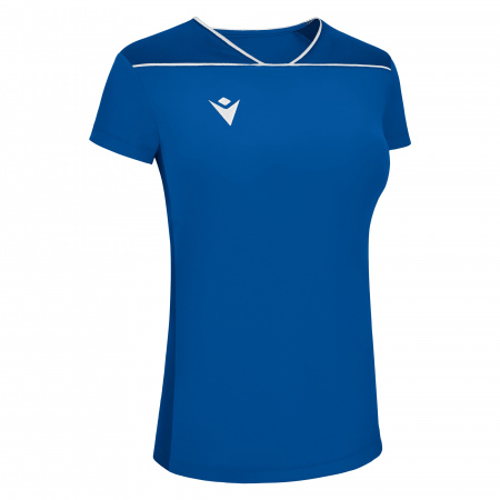 Футболка спортивная женская MACRON ZINC SHIRT ROYAL BLUE/DARK ROYAL BLUE/WHITE