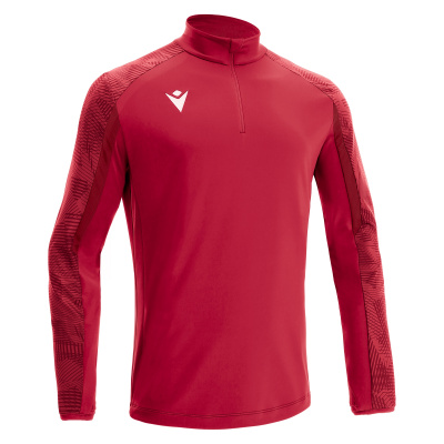 Толстовка тренировочная MACRON NARYN TRAINING 1/4 ZIP TOP RED/DARK RED