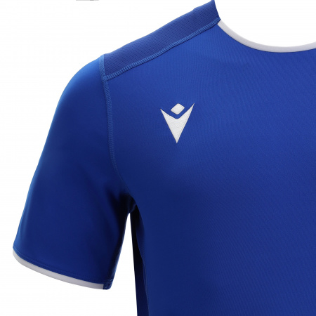 Футболка спортивная MACRON RHODIUM ECO SHIRT ROYAL BLUE/DARK ROYAL BLUE/WHITE