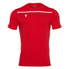 Футболка спортивная х/б MACRON COUNTRY T-SHIRT RED/WHITE