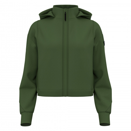 Толстовка женская MACRON BLOOM FULL LENGHT ZIP HOODED SWEATSHIRT MILITARY GREEN/LIGHT MILITARY GREEN
