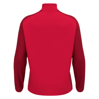 Толстовка тренировочная MACRON ISEN 1/4 ZIP TOP RED/DARK RED