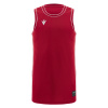 Майка спортивная MACRON PLUTONIUM ECO SHIRT RED/DARK RED/WHITE