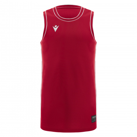 Майка спортивная MACRON PLUTONIUM ECO SHIRT RED/DARK RED/WHITE