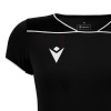 Футболка спортивная женская MACRON STEEL ECO SHIRT BLACK/DARK GREY/WHITE