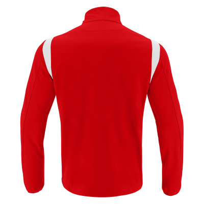 Толстовка тренировочная MACRON GANGE TRAINING 1/4 ZIP TOP RED/WHITE