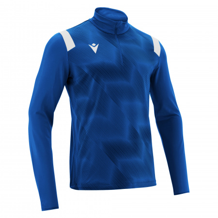 Толстовка тренировочная MACRON PURUS TRAINING 1/4 ZIP TOP ROYAL BLUE/WHITE
