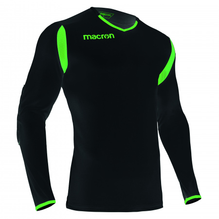 Футболка спортивная MACRON ANTILIA SHIRT BLACK/NEON GREEN