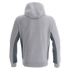 Олимпийка спортивная MACRON TRUMPET FULL ZIP HOODED SWEATSHIRT GREY MELANGE/ANTHRACITE