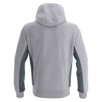 Олимпийка спортивная MACRON TRUMPET FULL ZIP HOODED SWEATSHIRT GREY MELANGE/ANTHRACITE