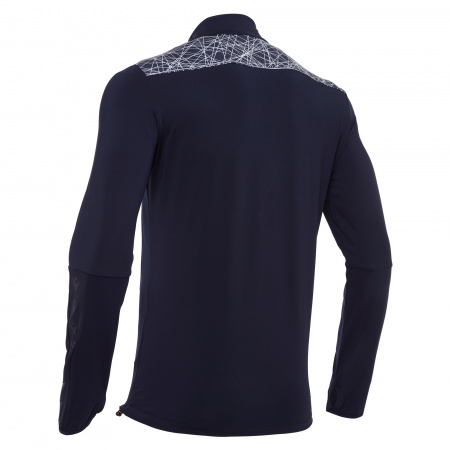 Толстовка тренировочная MACRON TIBER 1/4 ZIP TOP NAVY/WHITE
