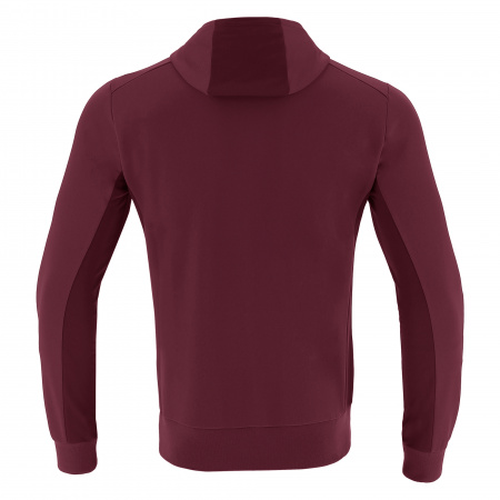 Толстовка спортивная MACRON ELECTRO HOODY POLYDIAGONAL CARDINAL