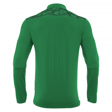Толстовка тренировочная MACRON TIBER 1/4 ZIP TOP GREEN/BLACK