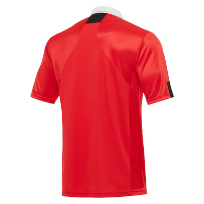 Футболка спортивная MACRON REFEREE SHIRT RED/BLACK