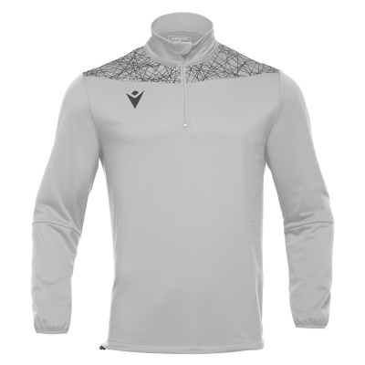 Толстовка тренировочная MACRON TAGUS 1/4 ZIP TOP SILVER/ANTHRACITE