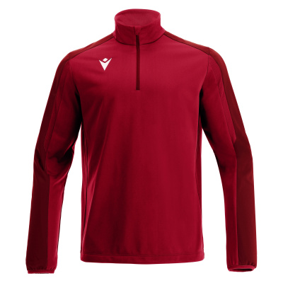 Толстовка тренировочная MACRON ARNO TRAINING 1/4 ZIP TOP RED/DARK RED