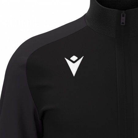 Олимпийка парадная MACRON ANUBIS FULL LENGTH ZIP TOP BLACK/DARK GREY
