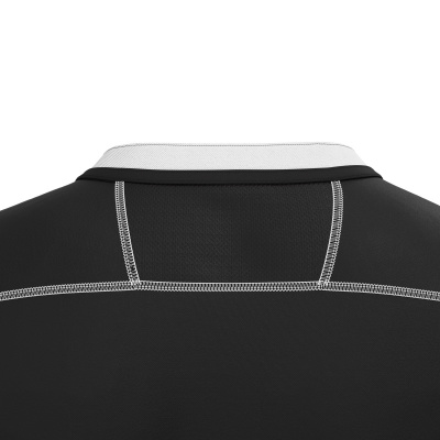Регбийка игровая MACRON ALABASTER SHIRT BLACK/WHITE