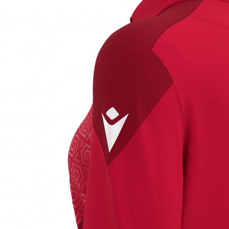Толстовка тренировочная женская MACRON ANORA TRAINING 1/4 ZIP TOP RED/DARK RED
