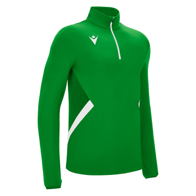 Толстовка тренировочная MACRON PIAVE TRAINING 1/4 ZIP TOP GREEN/WHITE