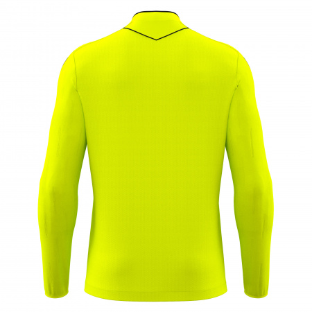 Футболка судейская проф. MACRON MENDEZ ECO SHIRT LS NEON YELLOW/BLACK