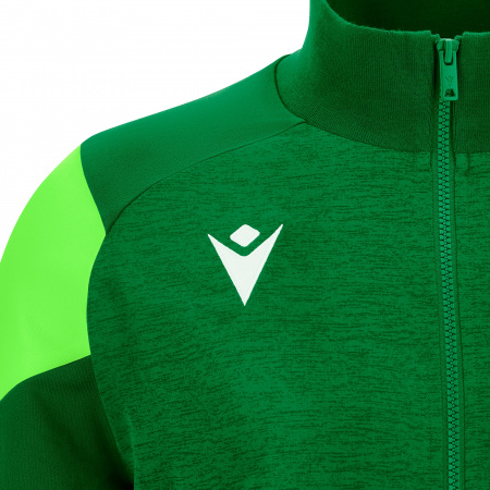 Олимпийка спортивная MACRON PROMETHEUS FULL LENGTH ZIP TOP GREEN/NEON GREEN