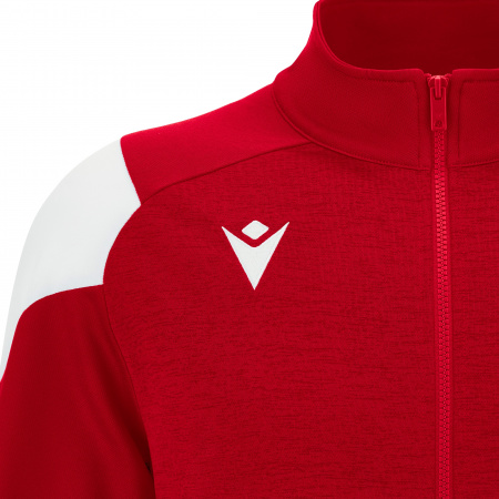 Олимпийка парадная женская MACRON VALKYRIA FULL ZIP TOP RED/WHITE