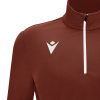 Толстовка тренировочная MACRON PIAVE TRAINING 1/4 ZIP TOP CARDINAL/WHITE