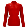 Толстовка тренировочная MACRON FRASER TRAINING 1/4 ZIP TOP RED/WHITE