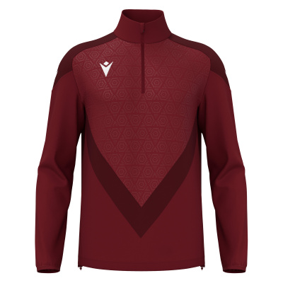 Толстовка тренировочная MACRON ANDUIN TRAINING 1/4 ZIP TOP CARDINAL/DARK CARDINAL