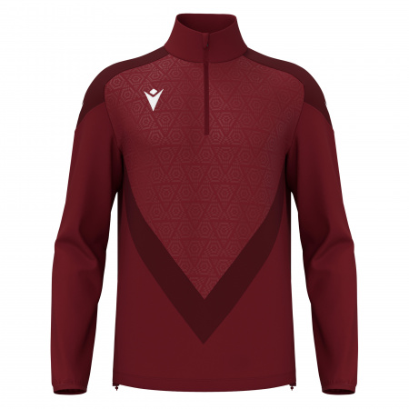 Толстовка тренировочная MACRON ANDUIN TRAINING 1/4 ZIP TOP CARDINAL/DARK CARDINAL
