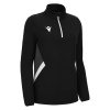 Толстовка тренировочная женская MACRON MAIRA TRAINING 1/4 ZIP TOP BLACK/WHITE