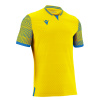 Футболка спортивная MACRON TUREIS ECO SHIRT YELLOW/ROYAL BLUE