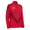 Толстовка тренировочная женская MACRON ANORA TRAINING 1/4 ZIP TOP RED/DARK RED