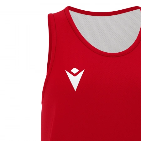 Майка баскетбольная женская MACRON F500 SHIRT RED/WHITE