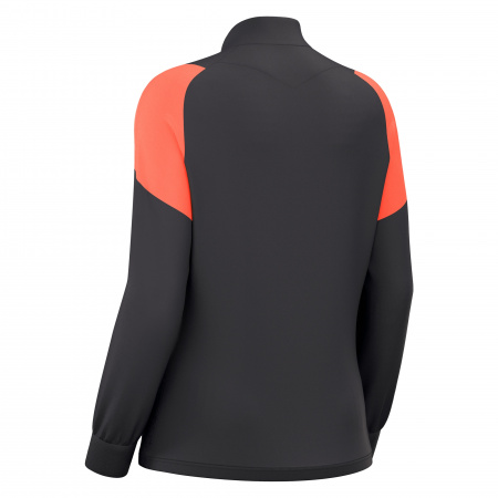 Олимпийка парадная женская MACRON VALKYRIA FULL ZIP TOP ANTHRACITE/NEON CORAL