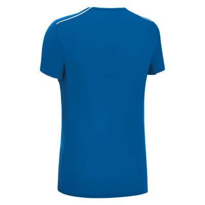 Футболка спортивная женская MACRON STEEL ECO SHIRT ROYAL BLUE/DARK ROYAL BLUE/WHITE