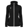 Олимпийка парадная женская MACRON BASTET FULL ZIP TOP BLACK/WHITE